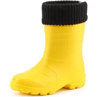 Ladeheid Bottes en caoutchouc Eva Thermo ultra-légères pour enfants (filles et garçons), doublées, LA845KIDS (Jaune 1/Noir, 34 EU)