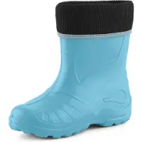 Ladeheid Enfants Filles Garçons Bottes de pluie thermo Eva doublées KL058 (bleu clair, 31)
