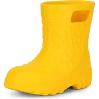 Ladeheid Enfants Filles Garçons Bottes de pluie légères Eva LADW006 (Jaune 1032, 24/25 EU)