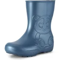 Ladeheid Eva Enfants Garçons Filles Bottes de pluie LA-CA-10 (Bleu métallique-2, 32/33 EU)