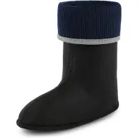 Ladeheid - Chaussettes chaudes pour bottes en caoutchouc, pour filles et garçons, à porter à l'intérieur des bottes KL058 (gris, taille 29 EU)
