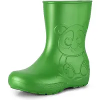 Ladeheid Eva Enfants Garçons Filles Bottes de pluie LA-CA-10 (Vert émeraude, 32/33 UE)