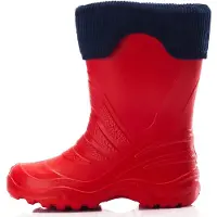 Ladeheid Enfants Filles Garçons Bottes de pluie thermo Eva doublées LA-861 (Rouge-1/Bleu marine, 24/25)
