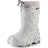 Ladeheid Bottes en caoutchouc d'hiver Eva Thermo ultra-légères pour enfants (filles et garçons), doublées, modèle LA-835 (gris/mélange, pointures 26/27 EU)