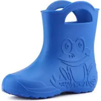 Ladeheid Eva Enfants Garçons Filles Bottes de pluie LA-CA-01 (Bleu, 24/25 EU)