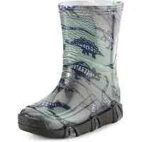 Ladeheid Enfants Filles Garçons Bottes en Caoutchouc Doublées Swk2021BW (Modèle-50, 21/22)