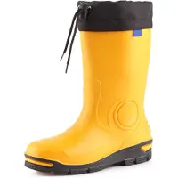Ladeheid Enfants Filles Garçons Bottes de pluie LARB014 (Jaune, 29)