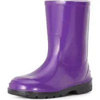 Ladeheid Bottes en caoutchouc pour enfants , filles et garçons, bottes de pluie LA-939 (violet, taille 34 EU)