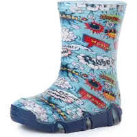 Ladeheid Enfants Filles Garçons Bottes en Caoutchouc Doublées SwkBW (Multicolore Bang, 27/28)