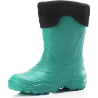 Ladeheid Enfants Filles Garçons Bottes de pluie thermo Eva doublées LA-861 (turquoise/noir, 22/23)