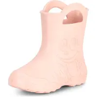 Ladeheid Eva Enfants Garçons Filles Bottes de pluie LA-CA-01 (rose poudré, 30/31 UE)