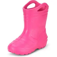 Ladeheid Kinder Mädchen Jungen federleichte Eva Gummistiefel KL051-S (Rose, 29 EU)
