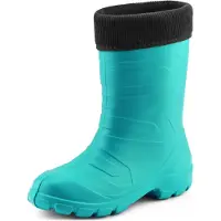 Ladeheid Femmes Thermo Eva Bottes en caoutchouc poids plume LALMG879 (turquoise/noir, 38 UE)