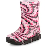 Ladeheid Enfants Filles Garçons Bottes en Caoutchouc Doublées Swk2021BW (Modèle-54, 21/22)