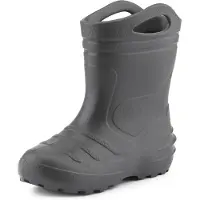 Ladeheid Enfants Filles Garçons Bottes de pluie thermo Eva doublées KL051 (Graphite, 26)