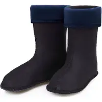 Ladeheid - Chaussettes chaudes pour bottes en caoutchouc pour filles et garçons - Doublure pour les modèles LA-KL-EVA-Kids, KL050 et KL045 (bleu foncé, taille 26 EU)