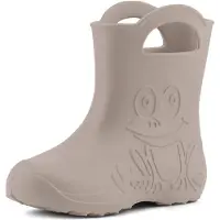 Ladeheid Eva - Bottes en caoutchouc pour enfants (garçons et filles) - Chaussures de pluie LA-CA-01 (beige clair, taille 22/23 EU)