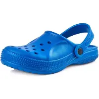 Ladeheid Enfants Filles Garçons Sabots légers en EVA Sabots de jardin Chaussures de jardin KL055 (Bleuets, 33 EU)