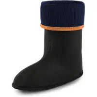Ladeheid - Chaussettes chaudes pour bottes en caoutchouc, pour filles et garçons, à porter à l'intérieur des bottes KL058 (orange, taille 28 EU)