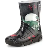 Ladeheid Enfants Filles Garçons Bottes en caoutchouc doublées Swk2021BW (modèle-46, 25/26)