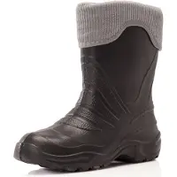 Ladeheid Enfants Filles Garçons Bottes de pluie thermo Eva doublées LA-861 (Graphite/Gris, 28/29)