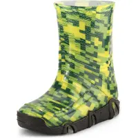 Ladeheid Enfants Filles Garçons Bottes en caoutchouc doublées Swk2021BW (modèle-43, 27/28)