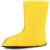 Ladeheid Enfants Filles Garçons Chaussettes Chauffantes pour Bottes en Caoutchouc LA-CA-10 LA-CA-11 (Jaune, 24/25 EU)