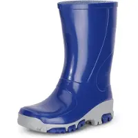 Ladeheid Bottes en caoutchouc pour enfants , filles et garçons, LARB015 (gris bleuet, taille 25)