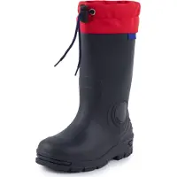 Ladeheid Enfants Filles Garçons Bottes de pluie LARB014 (bleu marine, 23)