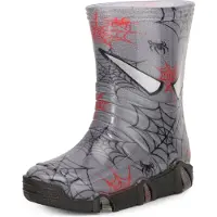 Ladeheid Enfants Filles Garçons Bottes en Caoutchouc Doublées Swk2020BW (Gris Foncé Araignée 40, 23/24)