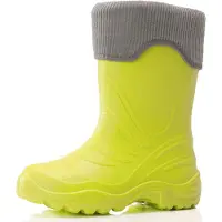 Ladeheid Bottes en caoutchouc Eva Thermo ultra-légères pour enfants (filles et garçons), doublées, LA-861 (Lime509/Gris, 30/31)