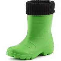 Ladeheid Bottes en caoutchouc Eva Thermo ultra-légères pour enfants (filles et garçons), doublées, LA845KIDS (Vert 375c/Noir, 25 EU)