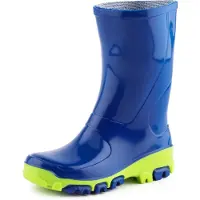 Ladeheid Bottes en caoutchouc pour enfants , filles et garçons, chaussures de pluie LARB015 (Bleuet-Aigue-marine-2, 21)