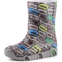 Ladeheid Bottes en caoutchouc pour enfants (filles et garçons), doublées, SwkBW (Motorisation, 21/22)