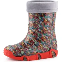 Ladeheid Kinder Mädchen Jungen Gummistiefel gefüttert Swk 201 (Créatures heureuses, 21/22 EU)
