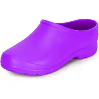 Ladeheid Sabots légers pour femmes et hommes en EVA, sabots de jardin, chaussures de jardin LADW001 (violet, 46)