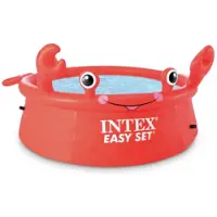 Steinbach Easy Set Crab Ø183x51cm Round Inflatable Pool Rouge 183 x 51 cm