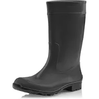 Ladeheid Bottes en caoutchouc pour femmes LA-967 (Graphite/Noir, 36 UE)
