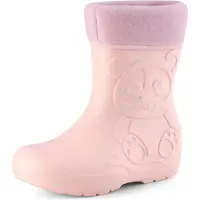 Ladeheid Eva Enfants Garçons Filles Bottes de pluie fourrées LA-CA-11 (rose poudré, 28/29 EU)