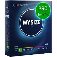 MySize Préservatifs, Taille 47mm, Lot de 3 unités