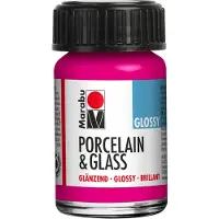 Marabu Peinture pour verre et porcelaine 131 Framboise, 15 ml (15 ml)