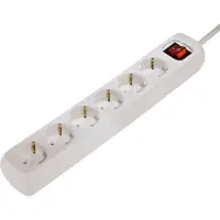 Hama 30384 6-fach Steckdosenleiste mit Schalter 34,0 cm weiß