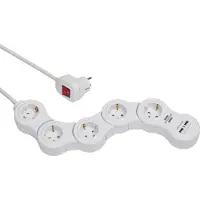 Brennenstuhl Multiprise Vario-power 5 Prises Avec Interrupteur
