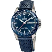 Festina Montre à affichage analogique bleu