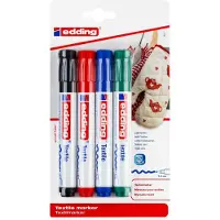 Magni Marqueur textile 4500 4er 2-3mm 4 couleurs blister (4x)