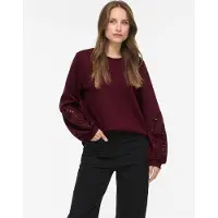 Vila Sweat-shirt 'VISandy' rouge cerise