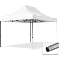 TOOLPORT 4x4 m Tonnelle pliante Acier, PVC 800, blanc
