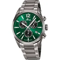 Lotus Montre à affichage analogique vert