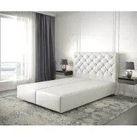 DELIFE Cadre-de-sommier Dream-Great 160x200 Cuir synthétique Blanc