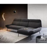 Es Canapé-d'angle Shape High 305x160 chaise longue noire à droite de la marque